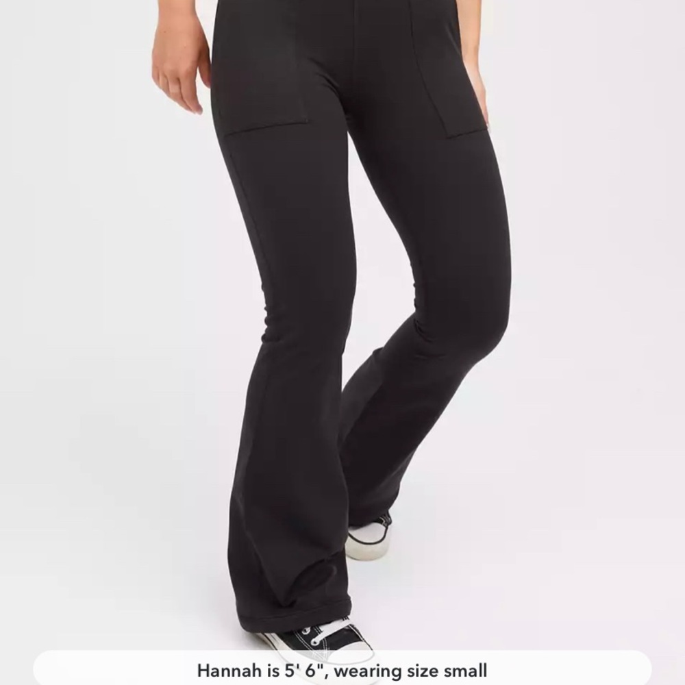 OFFLINE By Aerie The Hugger High Waisted Foldover Flare Legging